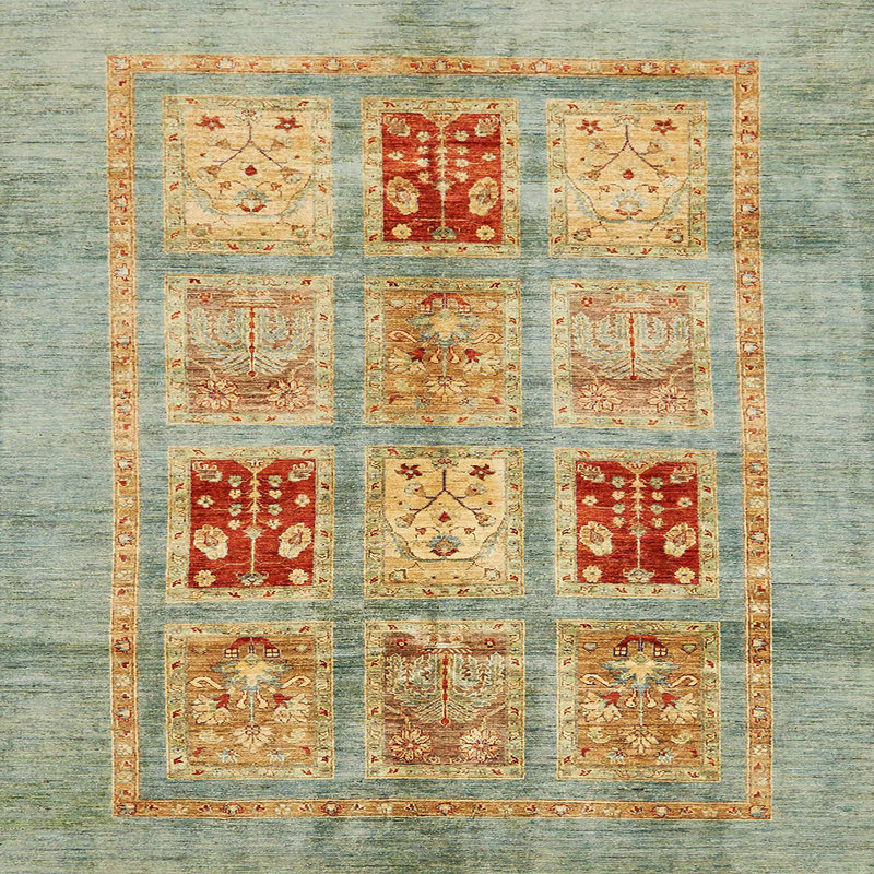 Abstract Indoor Rug, Square 4'