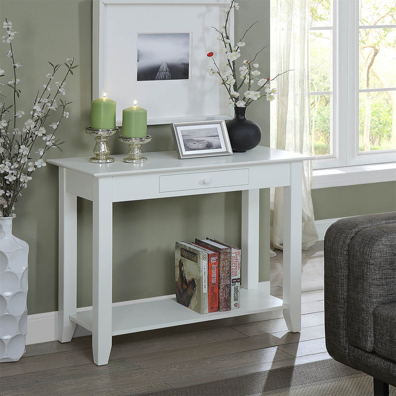 Console de 31,5 po Carbin, Blanc, H 30 po x L 31,5 po x P 14 po