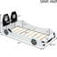 Lit de style voiture de course simple à DEL avec support dorsal confortable, bois blanc - Éclairage d'appoint à DEL sécuritaire et élégant rembourré de style moderne
