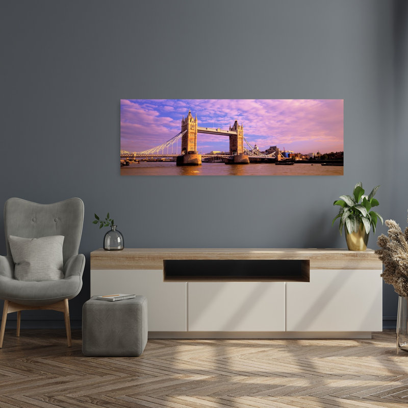 Tower Bridge London England by Thomas Winz - Wrapped Canvas Panoramic Print, 40.64 cm H x 121.92 cm W