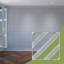 Panneaux muraux décoratifs en acrylique Strymon, très petit, l 7 3/8 po x H 7 3/8 po x T 1/8 po, gris-1489134346-1489134358