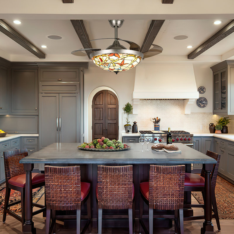 Everhardt 42'' Ceiling Fan with LED Lights