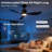 52" Ceiling Fan with Light High-Airflow 6-Speed Remote Control, Reversible Airflow Low Noise DC Motor-1241829213-1241829212