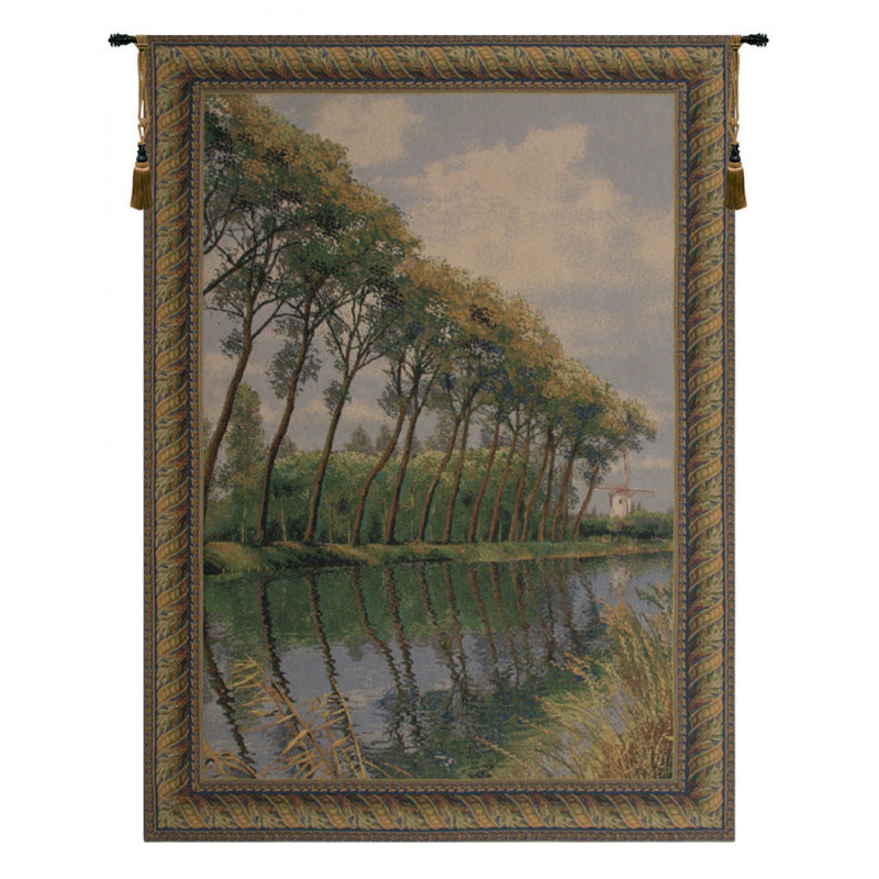 Loom Woven Cotton Blend Wall Hanging, 41" H x 31" W x 0.15" D