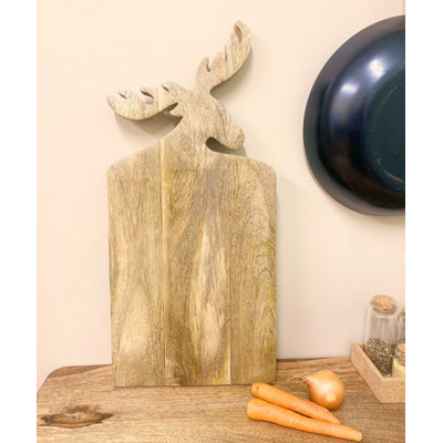 Wooden Deer Chopping Board 45Cm