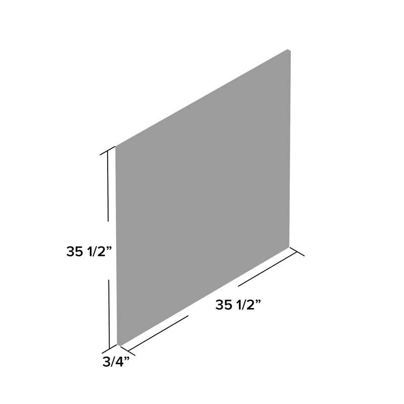 Arlberg Solid Wood Flat Wall Mirror, 35.5" H x 35.5" W
