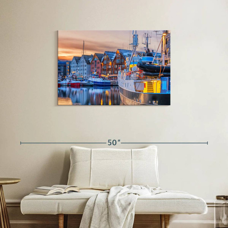 Mehar Boats At Tromso Port, 24" H x 36" W