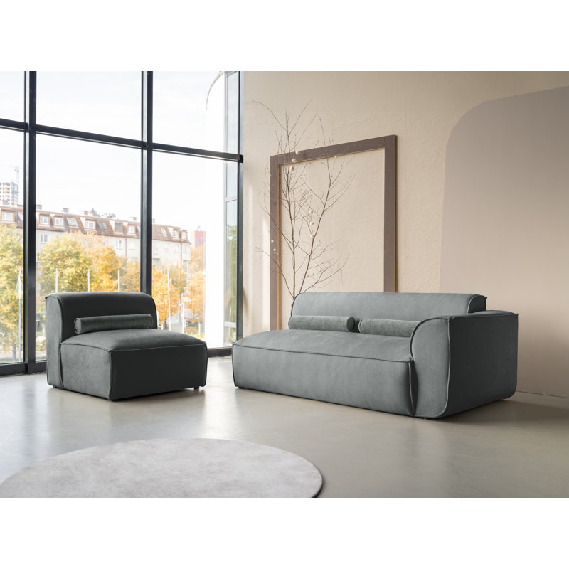 Flex Felix 3 Seater Seating Component, Olive, Right Hand Facing