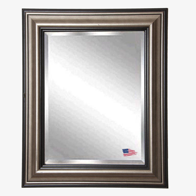 Mickey Wood Flat Wall Mirror, 35.5" H x 41.5" W