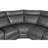 Home Theater Seating Manual Recliner With Cup Holder, Hide-Away Storage PU Reclining Sofa For Living Room, Home Theater-909316583