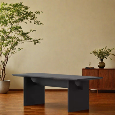 Solid Ash Wood Rectangular Dining Table.