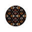 Tapis décoratif rond à base tissée lavable à la machine-342716701