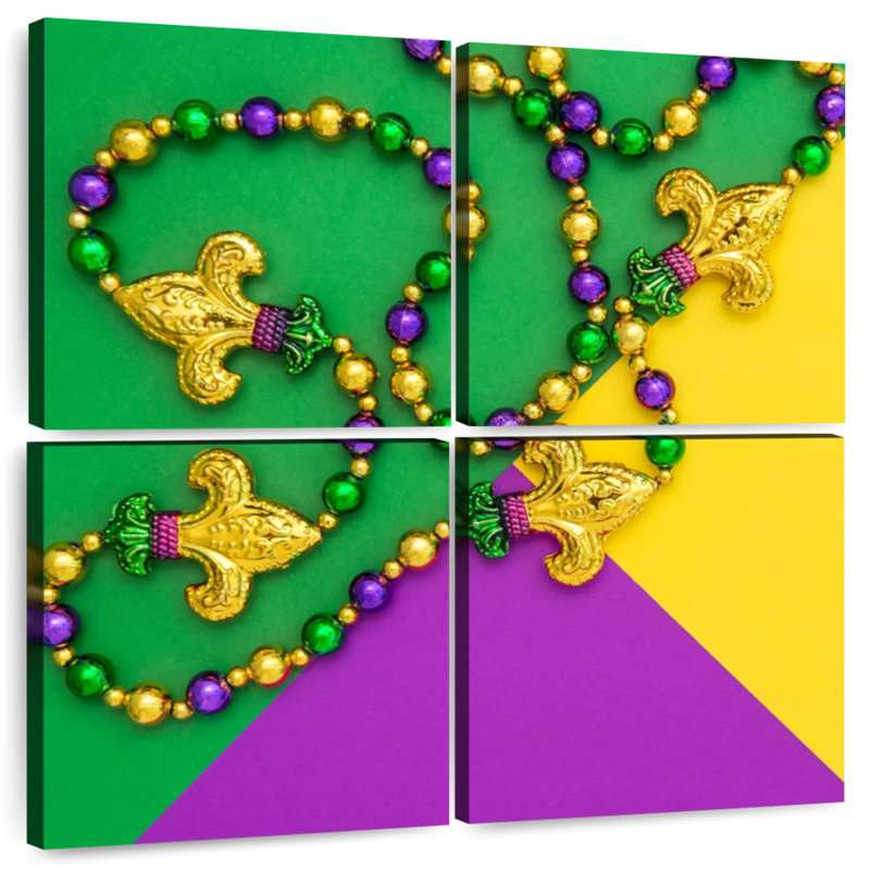 Bijoux Lelend Mardi Gras, H 18 po x l 18 po