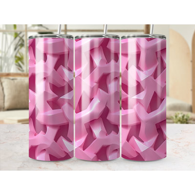 Choose Handmade Tumblers 591ml Vacuum Insulated Stainless Steel (18/8) Travel Tumbler with Straw