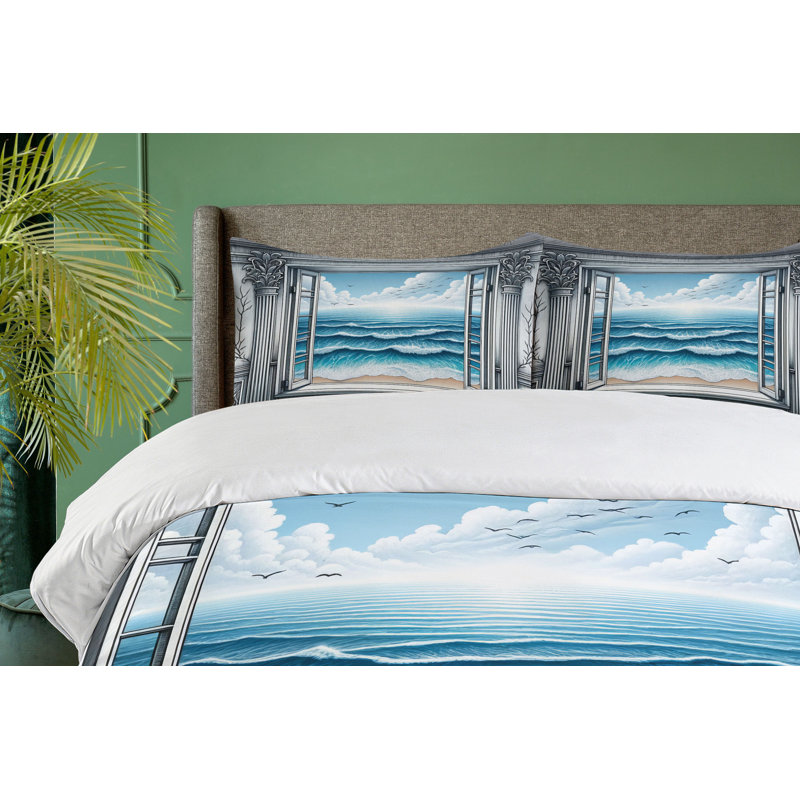 Ocean Duvet Cover, King Duvet Cover + 2 Standard Shams