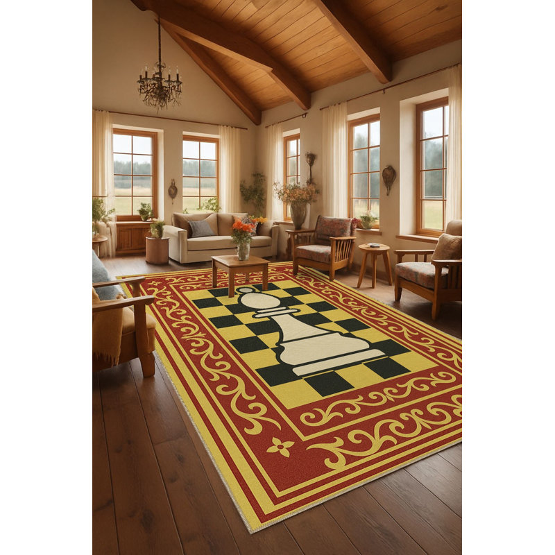 Tapis blanc tissé Mosso, 2' x 2'11"