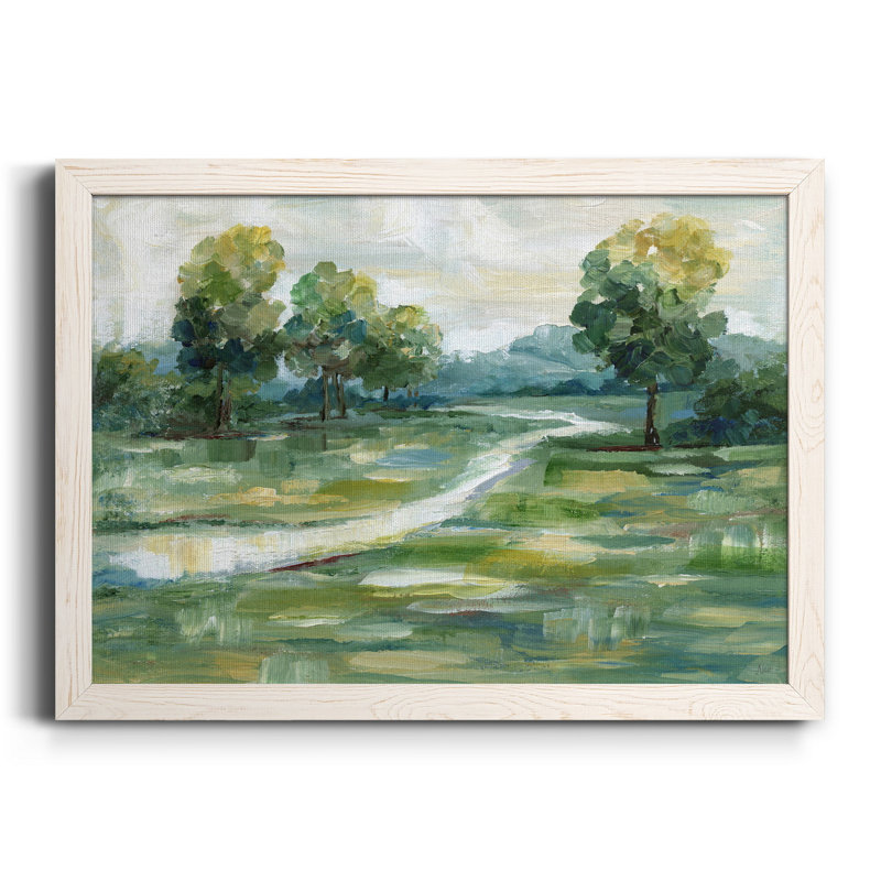 Lumière d'été - peinture sur toile encadrée, H 31,5 po x l 23,5 po x P 1,5 po, Blanc