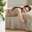 Cozy Queen Bedding Sets, Polyester Woven Stripes, Minimalist Aesthetics For Comfortable Living