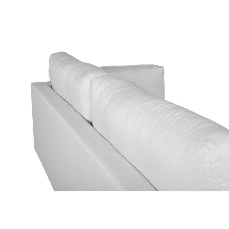 Davani 2 Seater Cotton Sofa, Light Beige