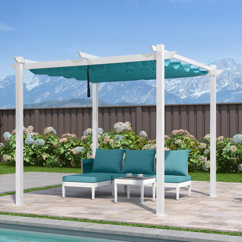 3m x 3m Aluminium Pergola, Blue