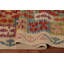 Tapis oriental en laine à motif treillis Kilim 8 x 10