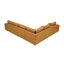 Canapé modulaire à large accoudoirs en cuir assorti-750814481