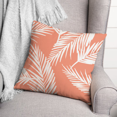 Nature Palm Square Pillow Cover & Insert