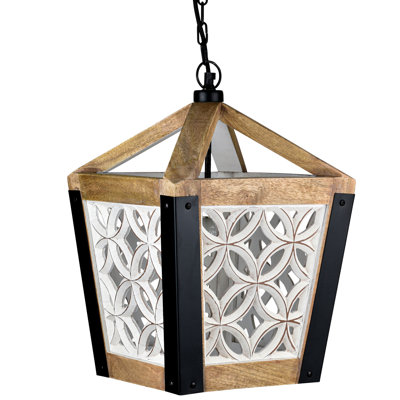 Weishaar Wood Farmhouse Pendant LED Chandelier