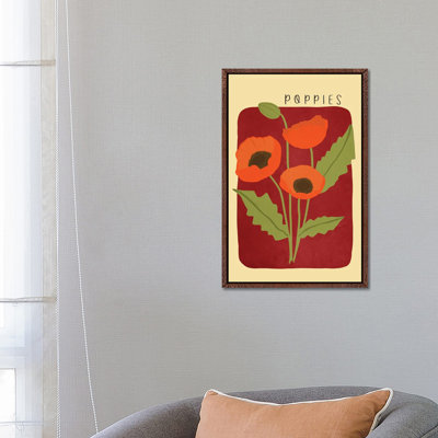 Poppies 1 Piece Wall Art on Canvas