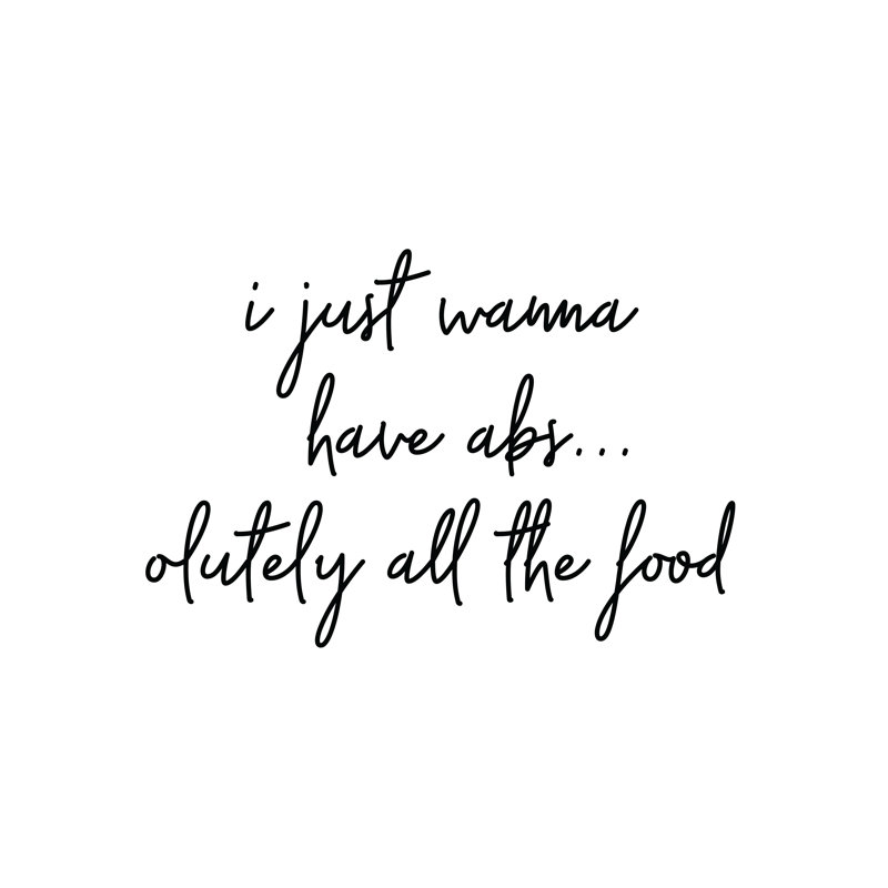 Absolutey All The Food - Wrapped Canvas Print, 30cm H x 30cm W x 3.8cm D