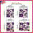 Purple Floral Pattern Comforter-128697481