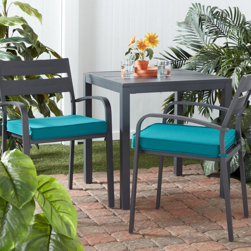 Outdoor Dining Chair Seat Pad, Peacock