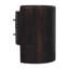 Table d'appoint ronde en velours moka