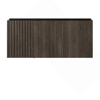 Armoire 30 po en contreplaqué espresso avec porte et tiroir, sans cuve et couvercle, sans robinet et évier