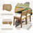 4 - Person Acacia Wood Patio Dining Set With Rectangular Table-711614506