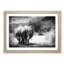 Walking Rhinos in Abstract - Picture Frame Graphic Art Print-55760980-55760984