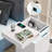 Tray Top 3 - Drawer End Table and Built-In Outlets-433618081