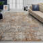 Dmoni Floral Area Rug in Rust-2115609828