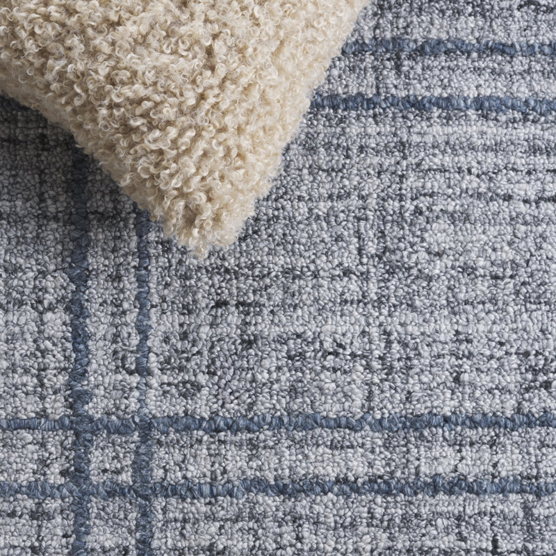 Abstract 155 Area Rug In Dark Grey, Rectangle 5' x 8'