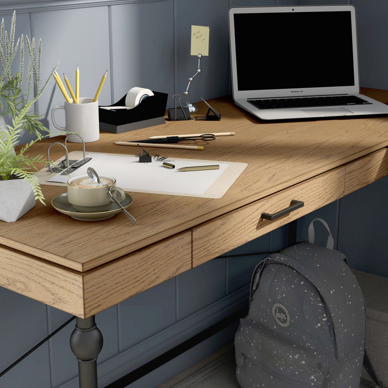 Bureau en L Monier, Chêne foncé