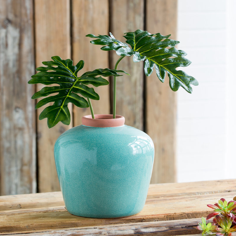 Vase de table Cevennes, H 9,4 po x l 10,2 po x P 10,2 po