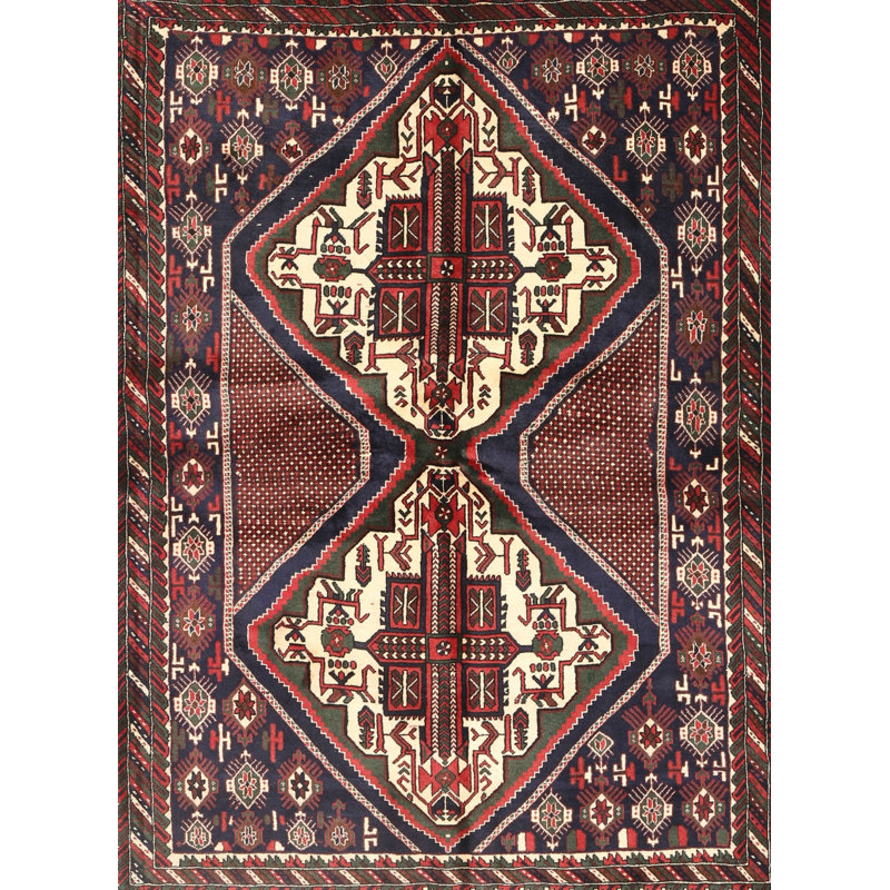 Tapis traditionnel brun / beige, Rectangle 5 pi x 7 pi