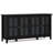 Artisan 66"W Solid Wood 4-Shelf Storage Cabinet with Tempered Glass Doors and Adjustable Shelves-610587434