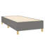 Structure de lit sommier tapissier gris foncé TG