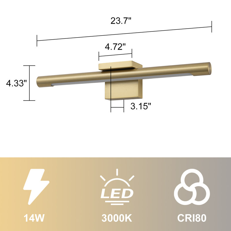 Brass Dimmable Led Picture Light