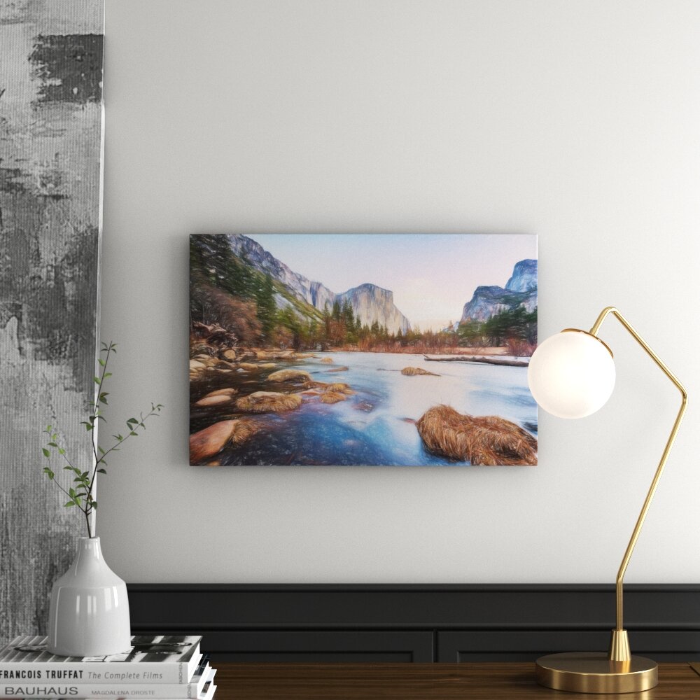 Leinwandbild Yosemite-Nationalpark Kalifornien, Grafikdruck