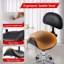 Tabouret de selle avec support pour le dos, tabourets roulants avec repose-pieds, tabouret ergonomique réglable avec roulettes, hauteur et angle de dossier réglables