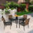 4 - Person Square Outdoor Dining Set With Cushions