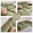 Green 100% Polyester Modular Sofa cushion couch