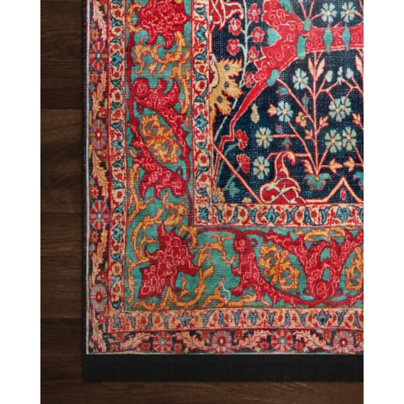Tapis en coton Guindazola, Tapis de couloir 3 pi 4 po x 9 pi 11 po